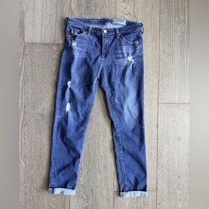 AG Adriano Goldschmied The Stilt Cigarette Roll-Up Jeans Size 28